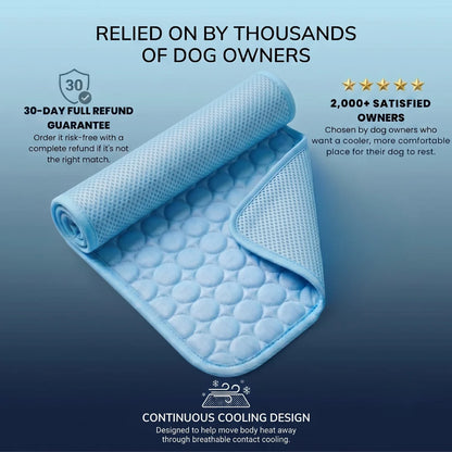 ChillWave Ice Silk Cooling Mat For Dogs & Cats (Summer Comfort)