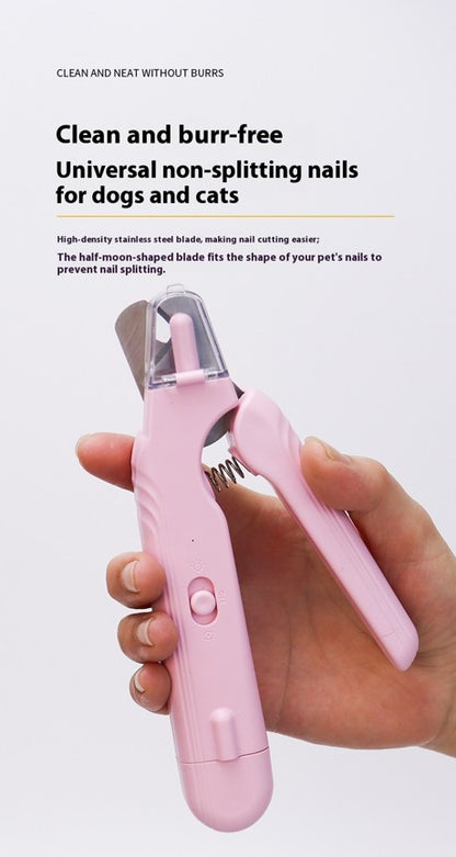 PrecisionGlow 2-in-1 LED Pet Nail Clipper & Grinder