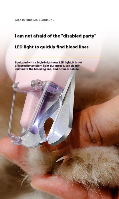 PrecisionGlow 2-in-1 LED Pet Nail Clipper & Grinder
