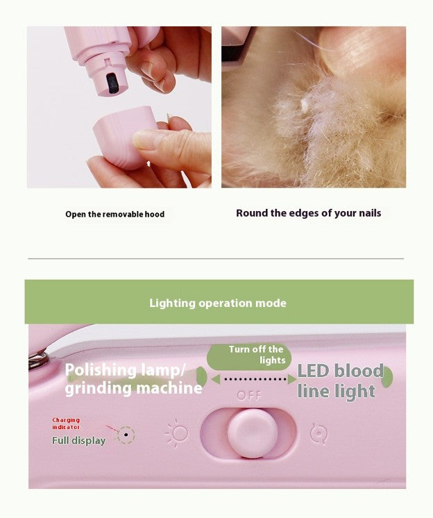 PrecisionGlow 2-in-1 LED Pet Nail Clipper & Grinder