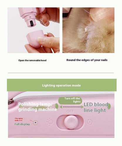 PrecisionGlow 2-in-1 LED Pet Nail Clipper & Grinder