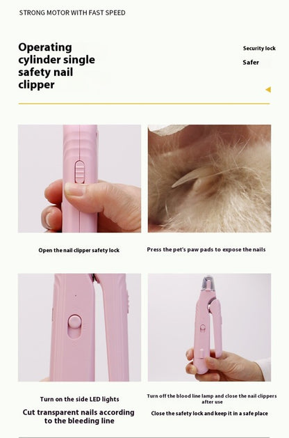 PrecisionGlow 2-in-1 LED Pet Nail Clipper & Grinder