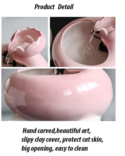 The LotusFlow Ceramic Pet Fountain