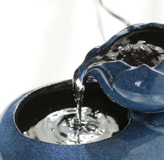 The LotusFlow Ceramic Pet Fountain